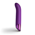 Purple silicone vibrato with metallic purple tip from rocks off chaiamo g purple for personal use