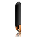 Rocks off chaiamo rechargeable black wireless vibrator in black and rose gold with sleek ergonomic design