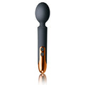 Rocks off oriel rechargeable wand in black and copper with sleek ergonomic design for personal vibration pleasure