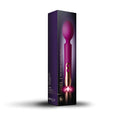 Purple and rose gold rocks off oriel rechargeable couples play wand in sleek packaging for intimate use