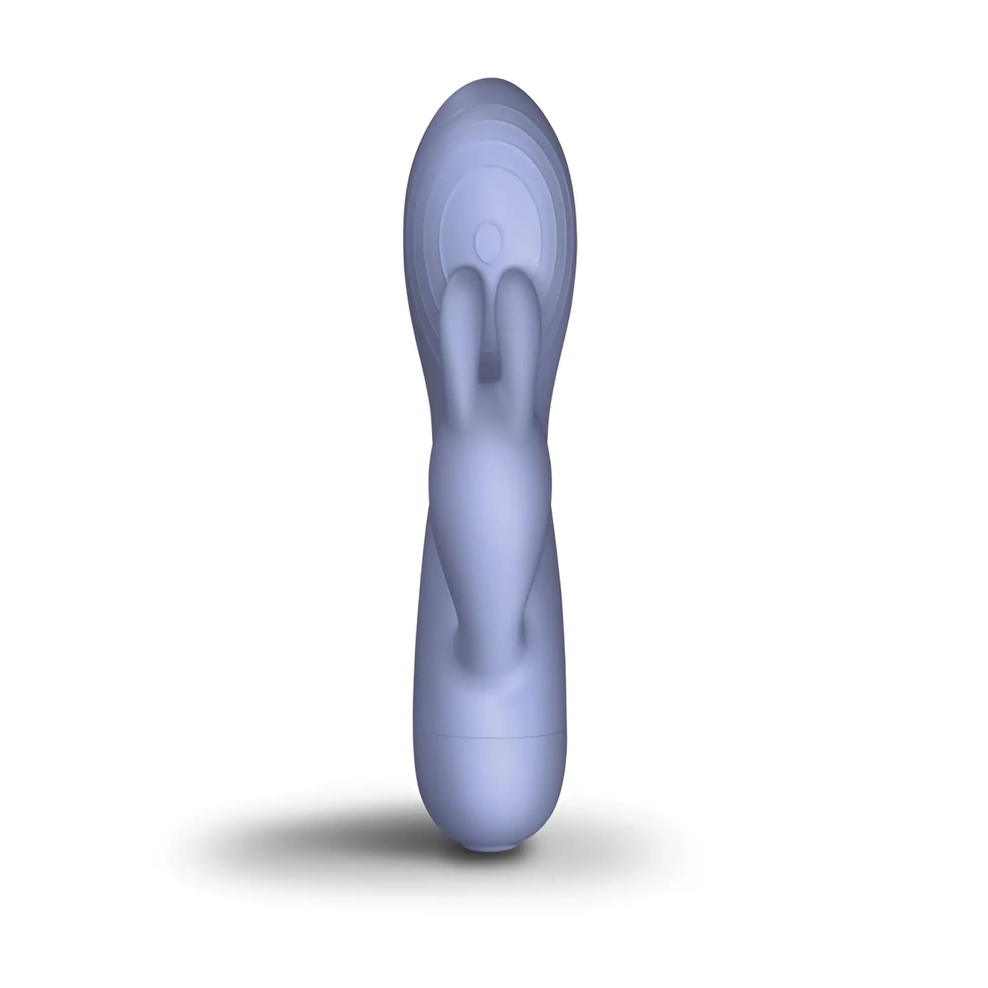 A sleek lavender silicone rabbit vibrator with smooth contours and a rounded head from Rocks Off SugarBoo Blissful Boo