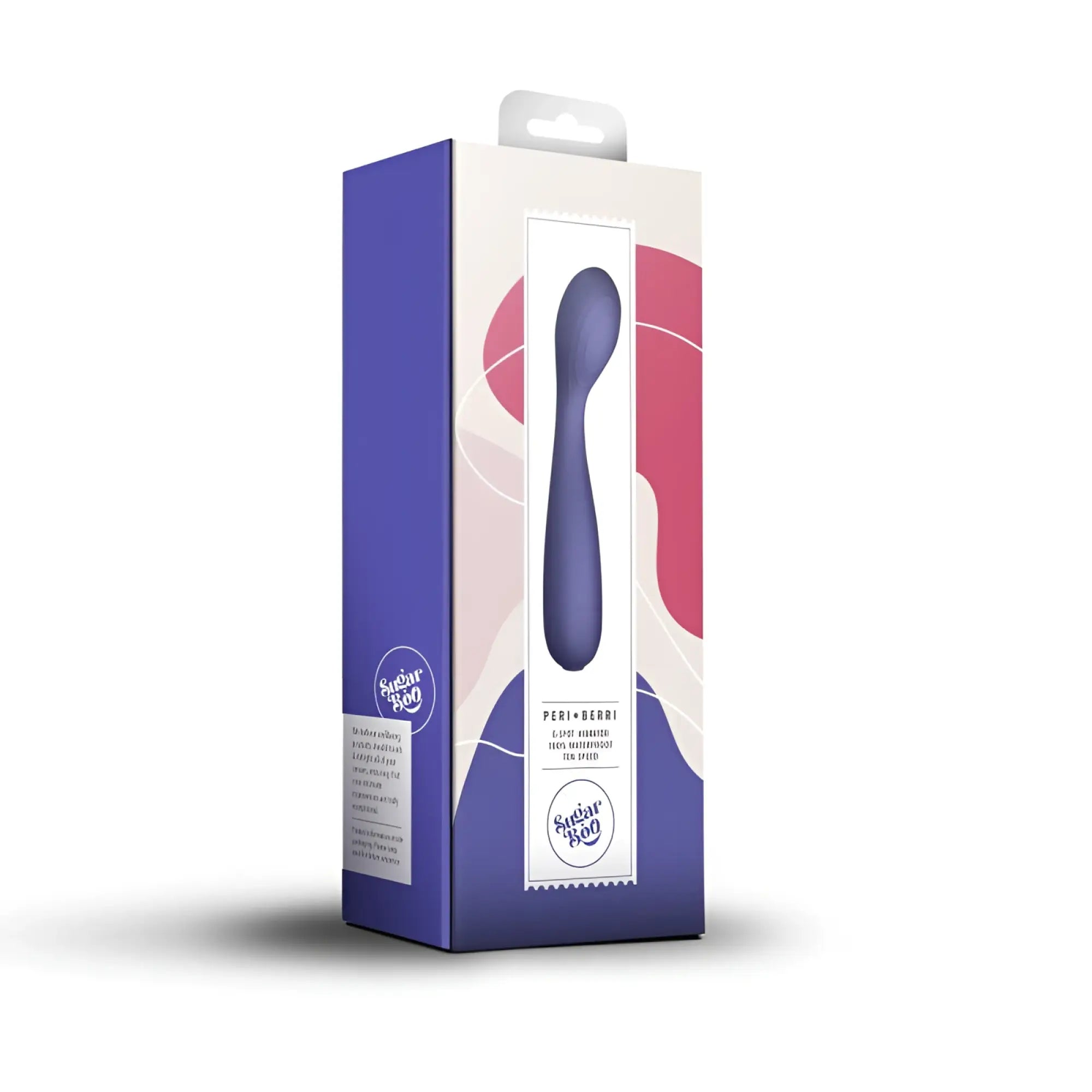Purple silicone rocks off sugarboo peri berri 6-speed vibrator in branded packaging for personal use