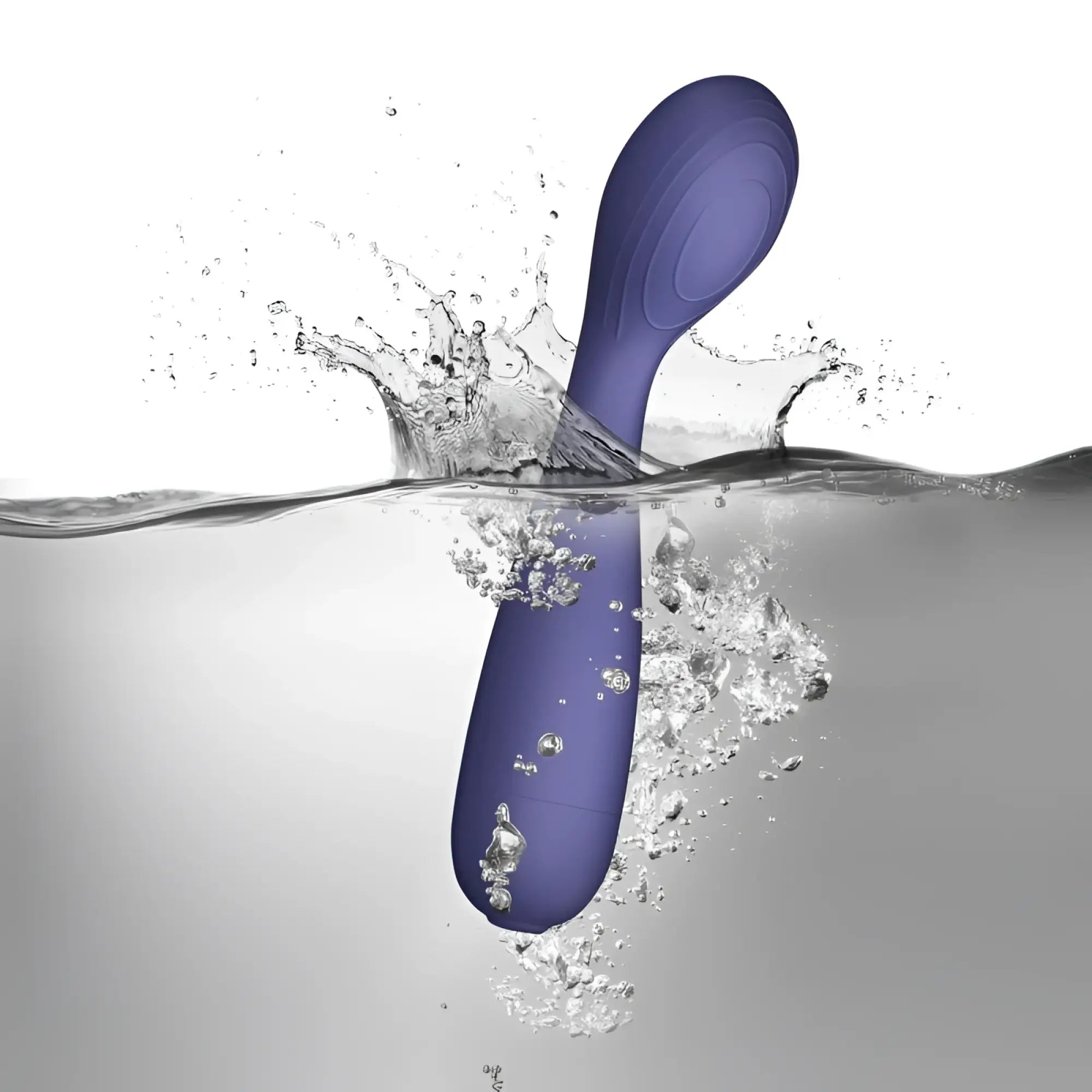 Purple silicone rocks off sugarboo peri berri wand vibe with smooth ergonomic design and rounded handle