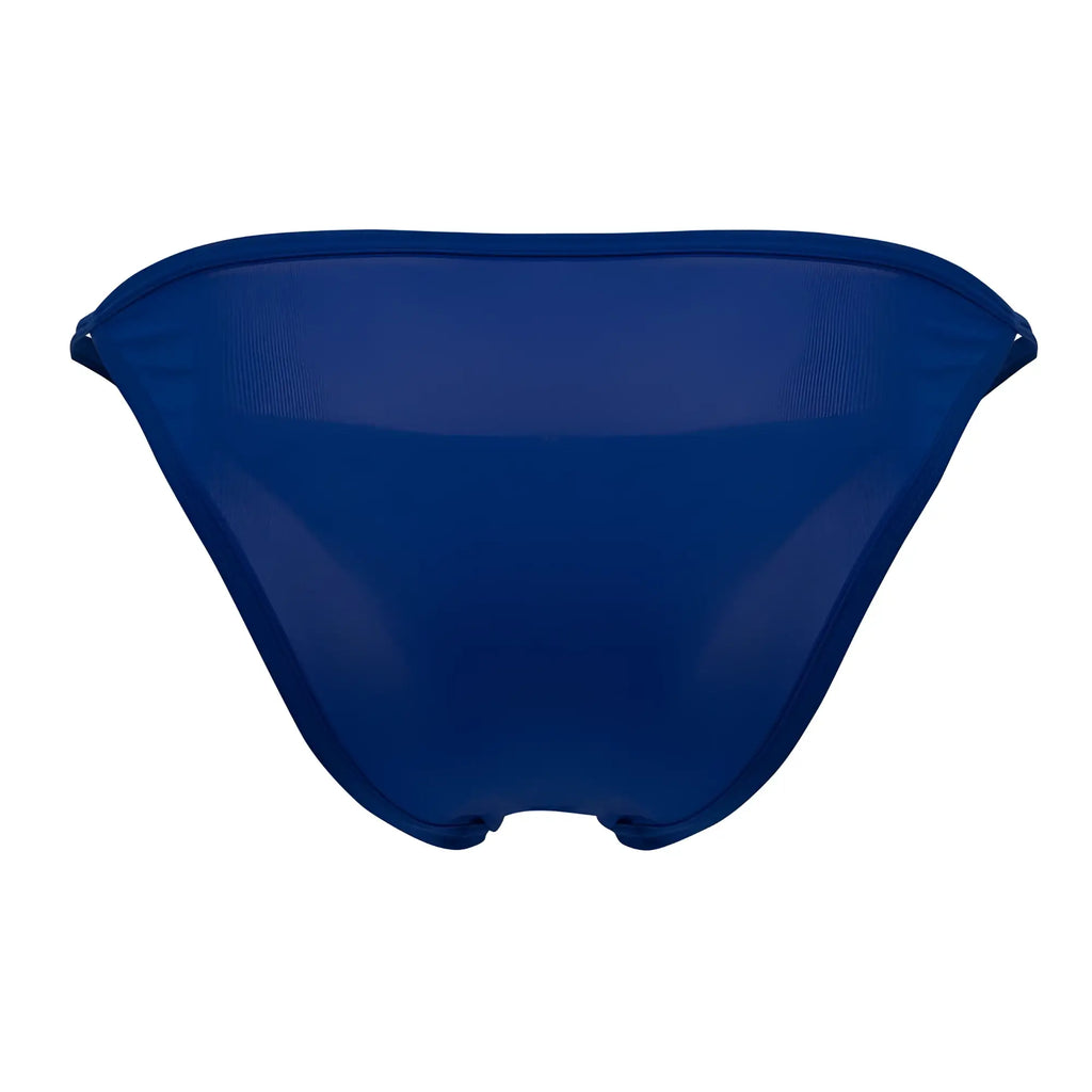 Royer smuth rs084 bikini royal blue sheer mesh bottom with deep blue color and sleek minimalist design