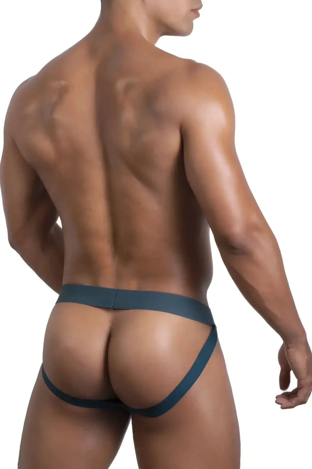 Dark teal roger smuth rs086 jock-thong briefs with sleek form-fitting design and smooth elastic waistband