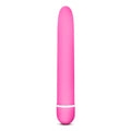 Rose Rose Luxuriate Pink silicone vibrational wand with smooth rounded design and silver accent ring near the base