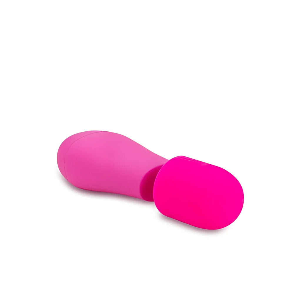 Rose Rose Petite massage wand pink vibrant silicone toy with smooth rounded handle and detachable head for massage use