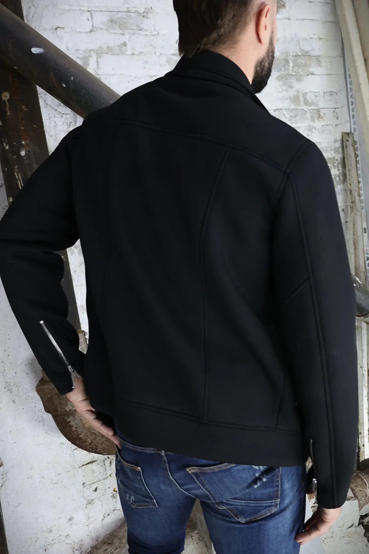 Breedwell Gay Men's Rough & Ready Biker Jacket