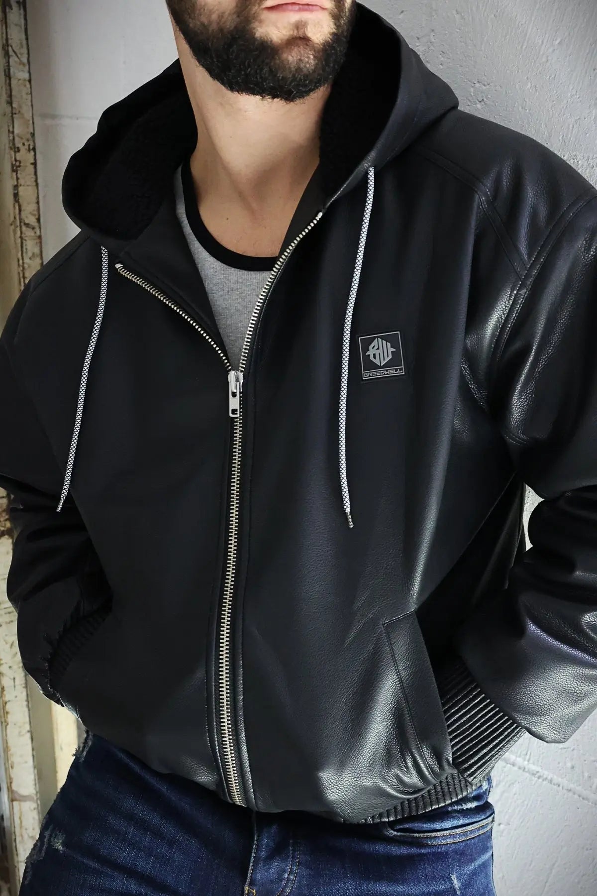Breedwell Gay Men's Rough & Ready Hoodie Jacket