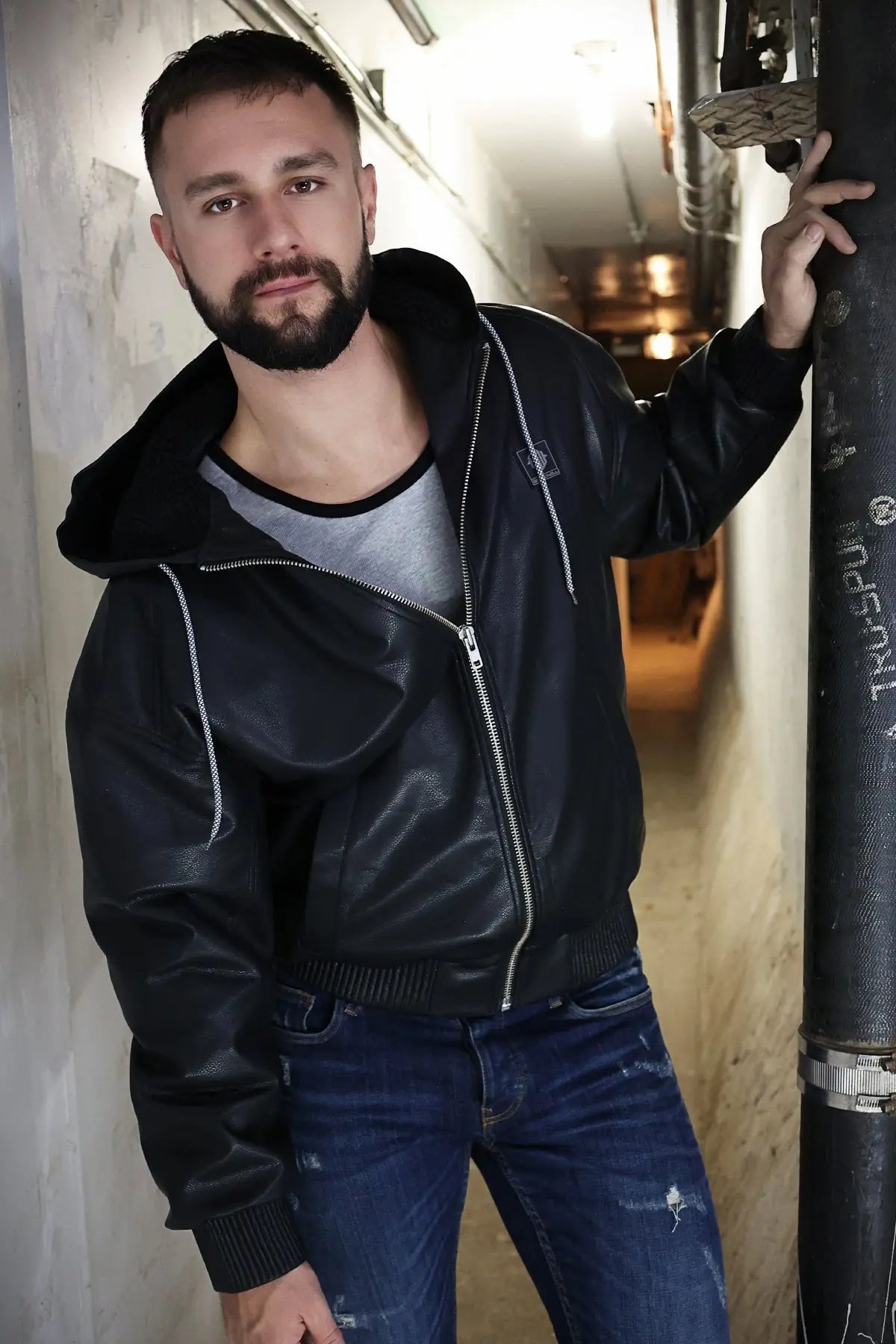 Breedwell Gay Men's Rough & Ready Hoodie Jacket