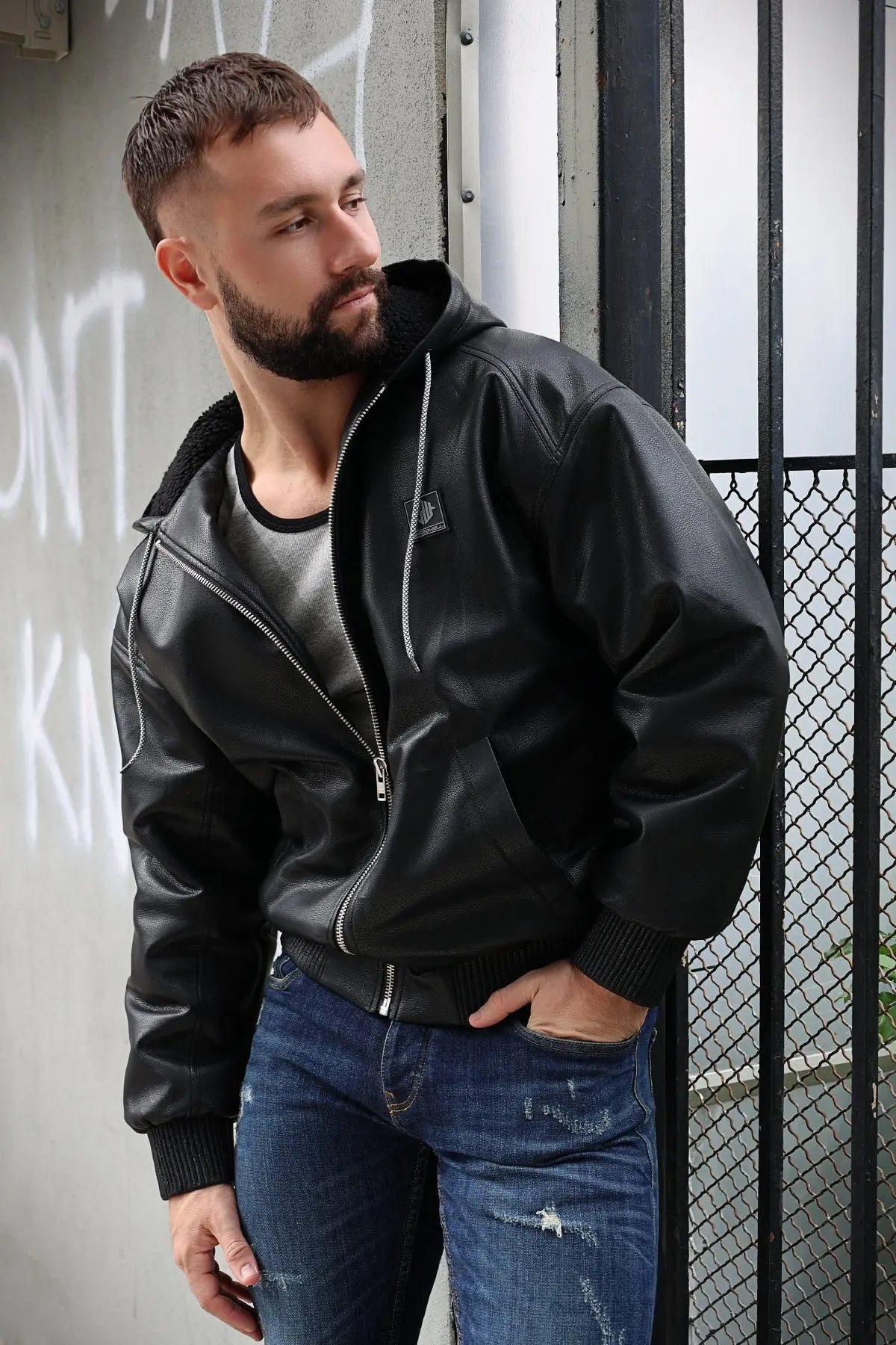 Breedwell Gay Men's Rough & Ready Hoodie Jacket