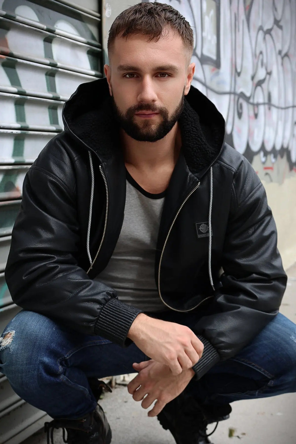 Breedwell Gay Men's Rough & Ready Hoodie Jacket