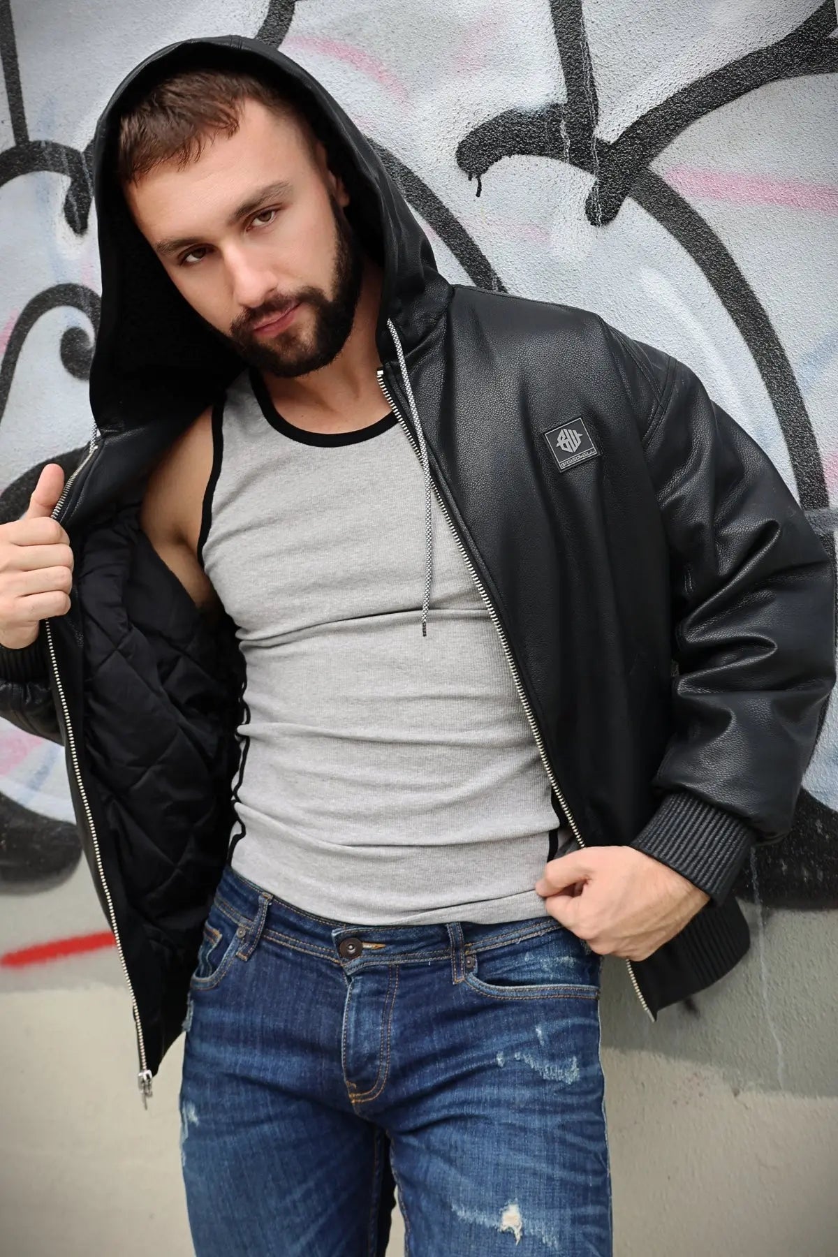 Breedwell Gay Men's Rough & Ready Hoodie Jacket