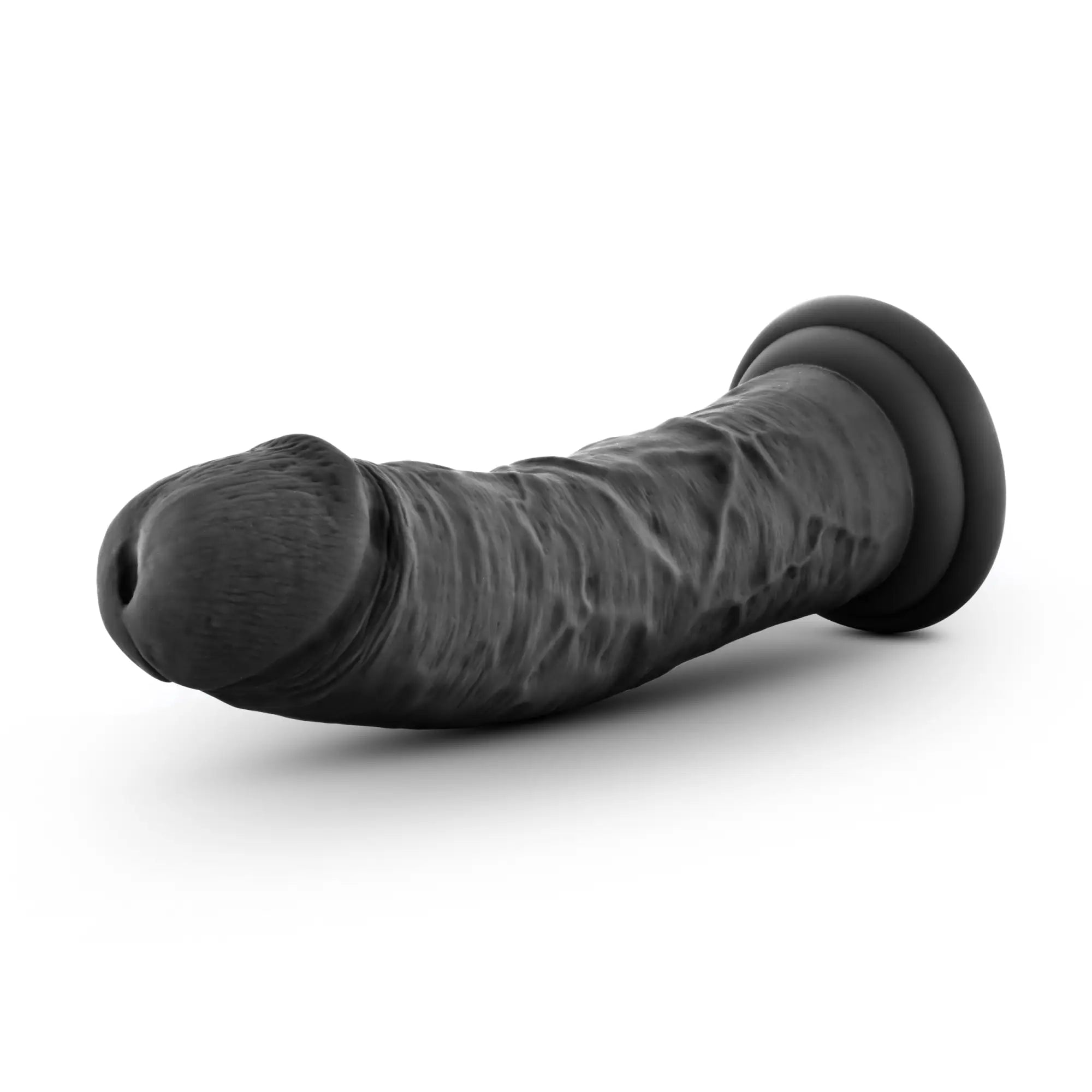 Black silicone anal plug ruse ruse jammy black with textured surface and rounded head for comfortable use
