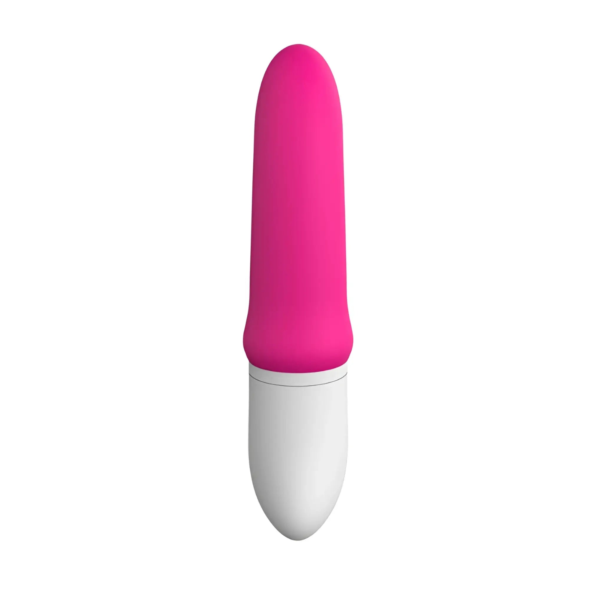 S-hande sparta ii vibrator sleek vibrant pink and white silicone vibrato wand with smooth rounded design