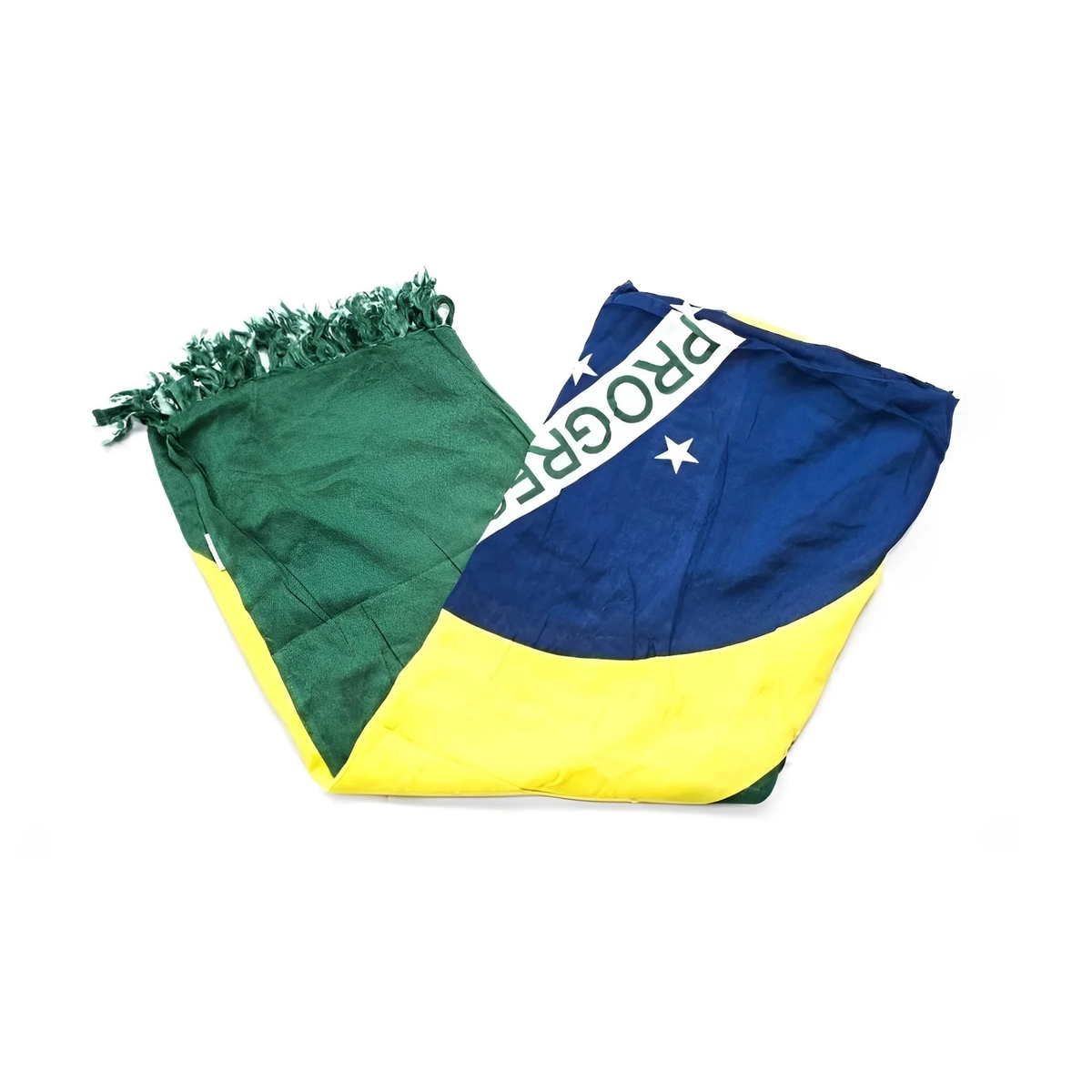 CA-RIO-CA BRAZILIAN FLAG CANGA - Green, Yellow, Blue And White - Brazilian Beach Towel (Sarong/Pareo)