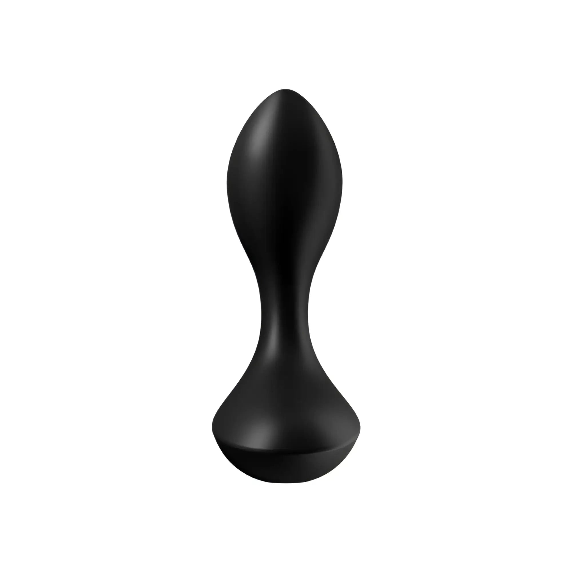 Satisfyer backdoor lover black sleek anal plug with smooth matte finish and ergonomic contours for comfortable use
