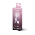 Satisfyer bold kiss 3d air pulse vibrator in sleek lavender and light blue gradient with matte finish