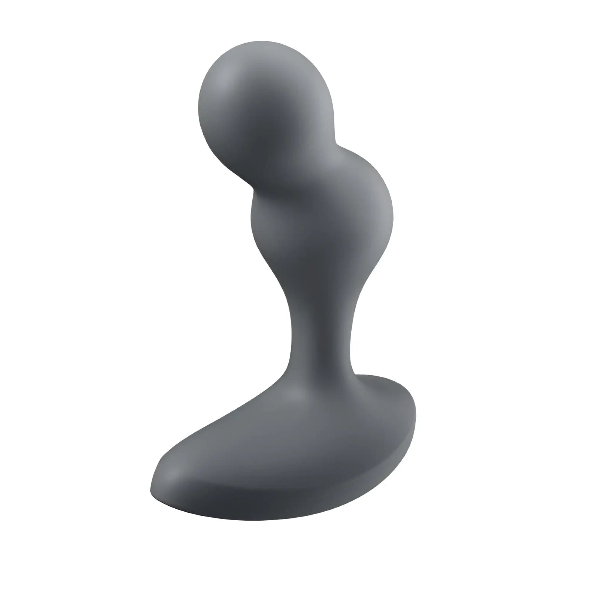Satisfyer deep diver vibrating connect app anal plug grey is a gray silicone anal plug with smooth contours and wide base for stability