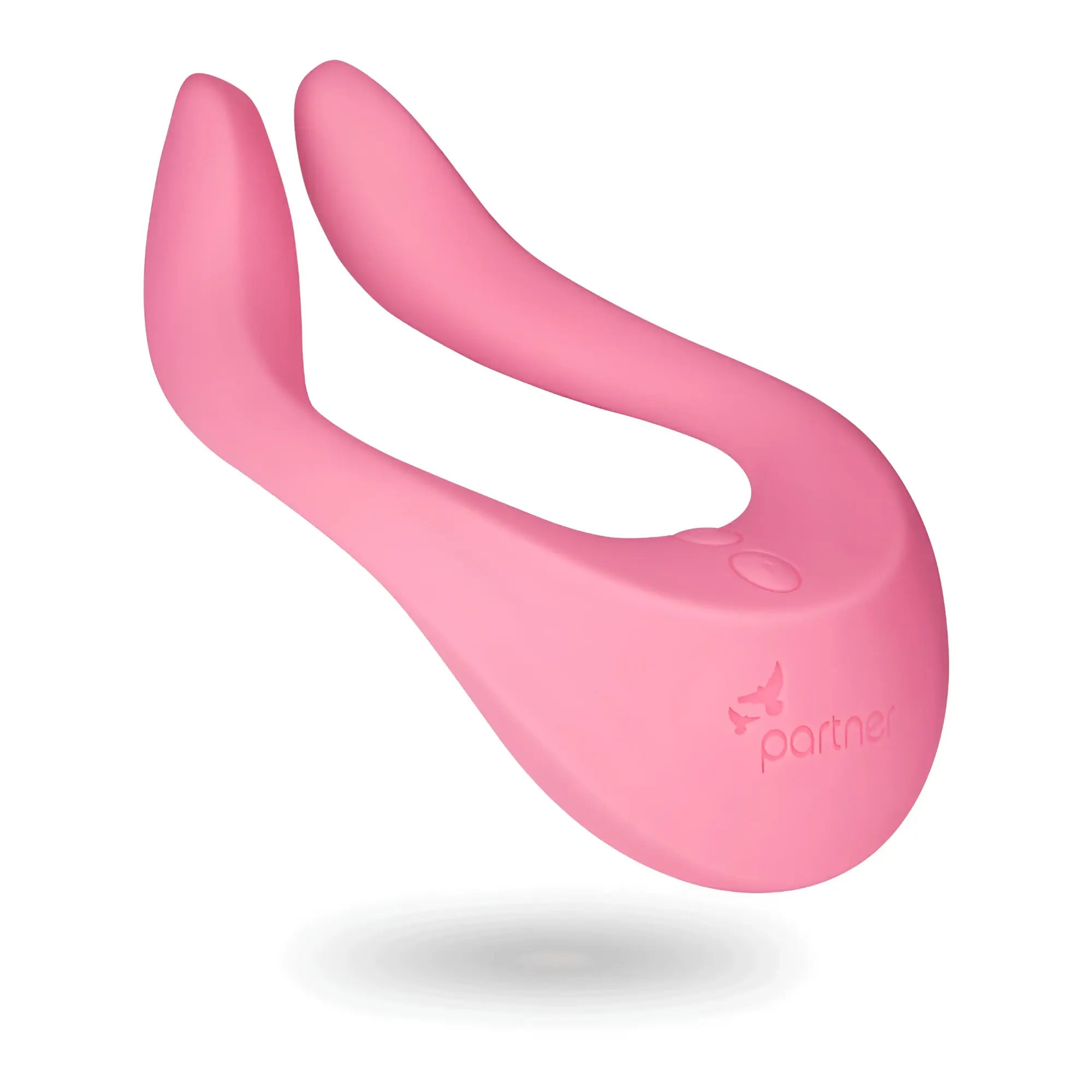 Satisfyer endless joy pink adult toy with smooth curved silicone design from pink partner brand