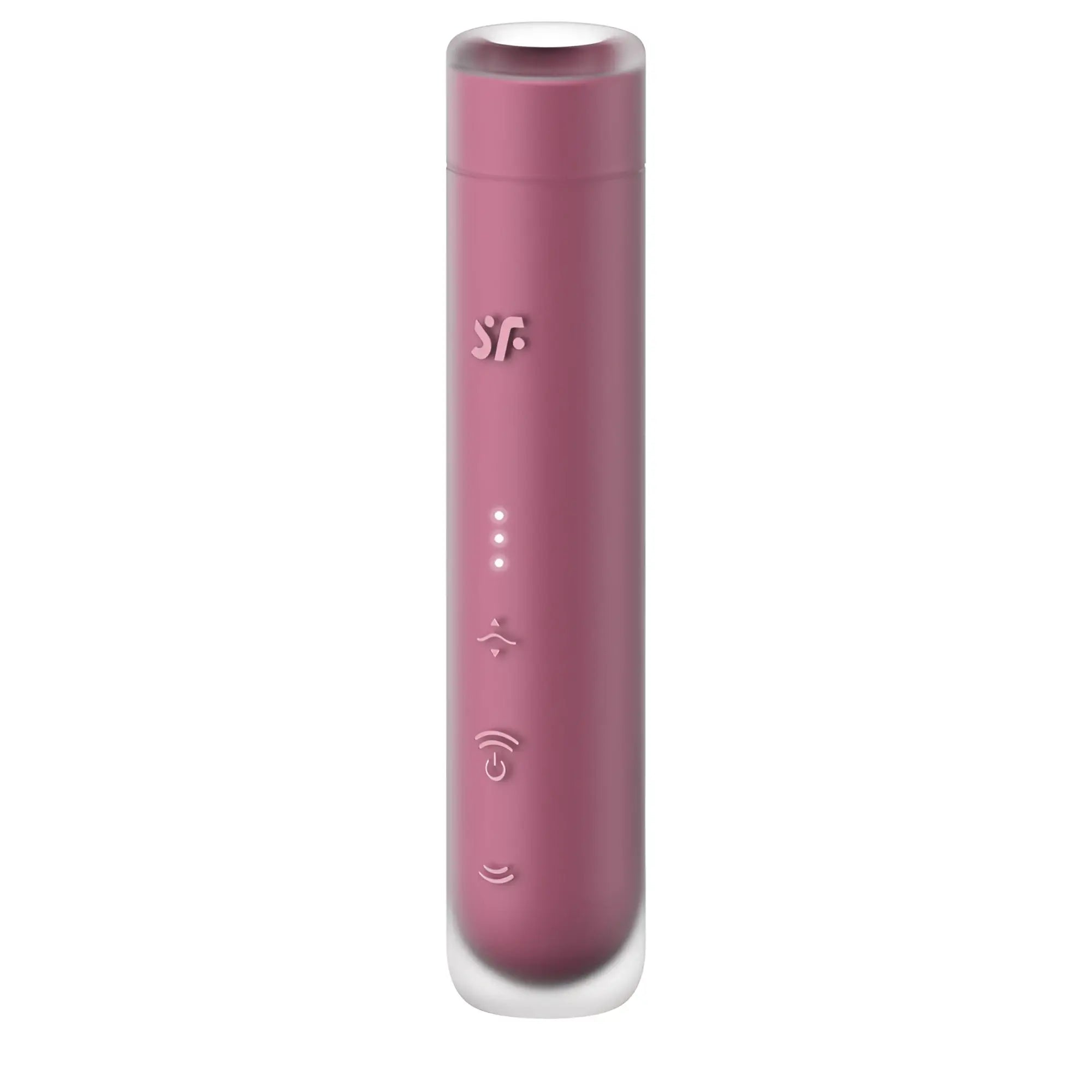 Satisfyer Satisfyer First Kiss sleek matte rose gold portable charger with transparent top and bottom casing