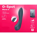 Black silicone Satisfyer G-spot Wave 4 with flexible shaft and advanced robotic technology for targeted stimulation