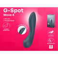 Black silicone Satisfyer G-spot Wave 4 with flexible shaft and advanced robotic technology for targeted stimulation