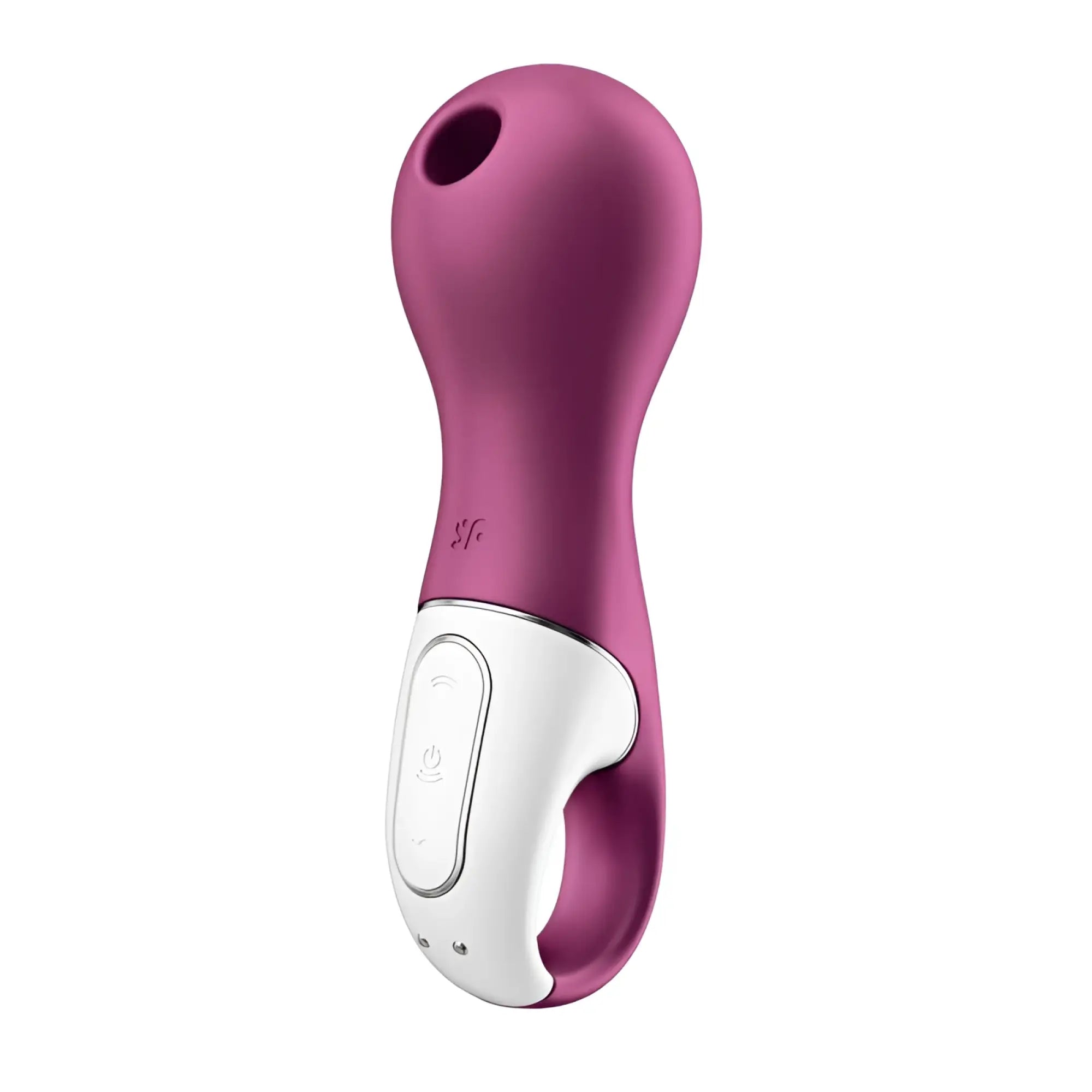 Purple and white silicone satisfyer libra air wave vibrator with sleek ergonomic design for intimate pleasure