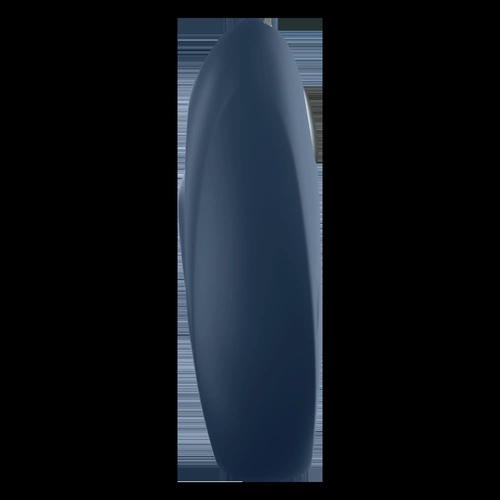 A sleek dark blue surfboard with a smooth glossy finish featured in the satisfyer mighty one connect app product line