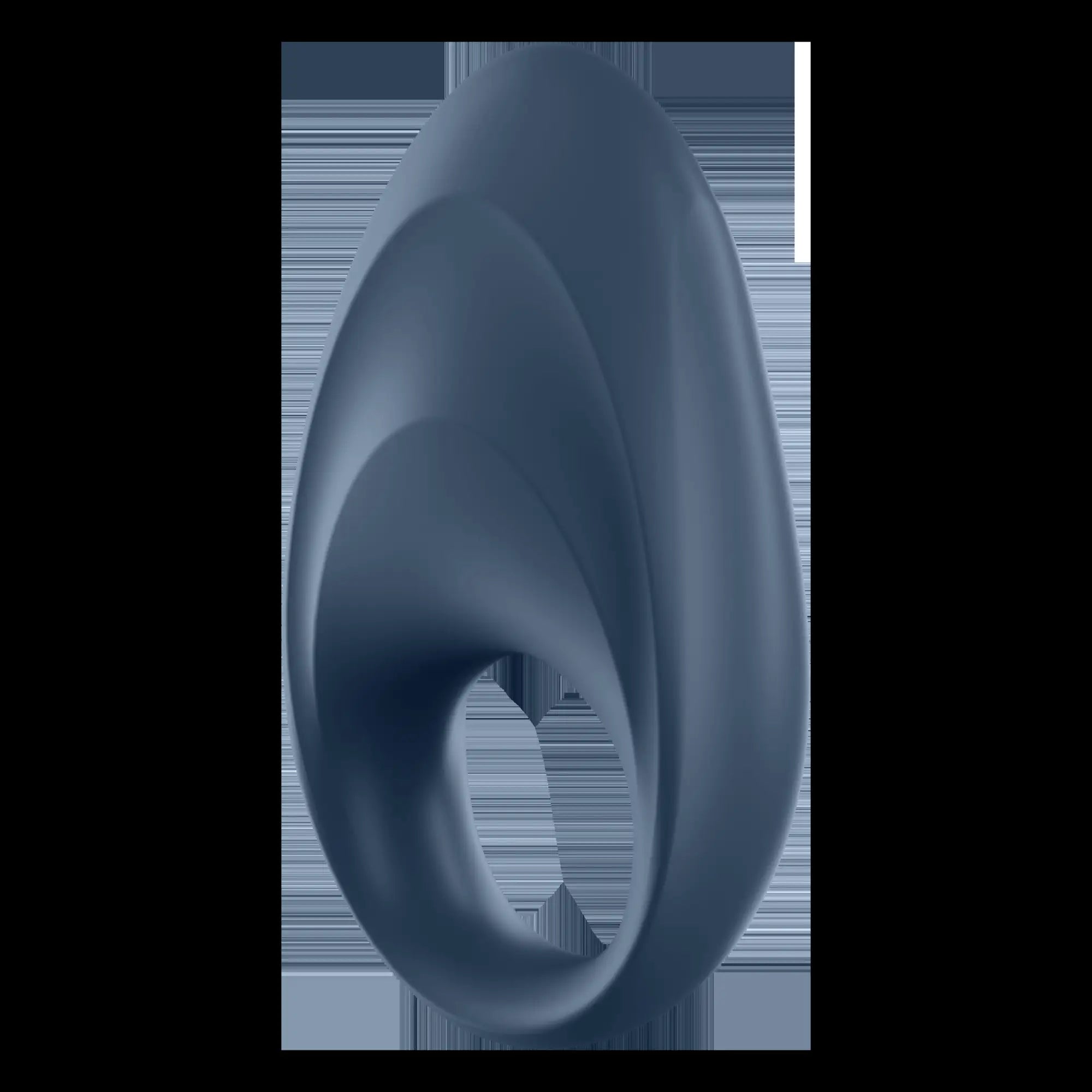 Satisfyer mighty one connect app sleek matte dark blue silicone ring with smooth ergonomic design for comfortable wear