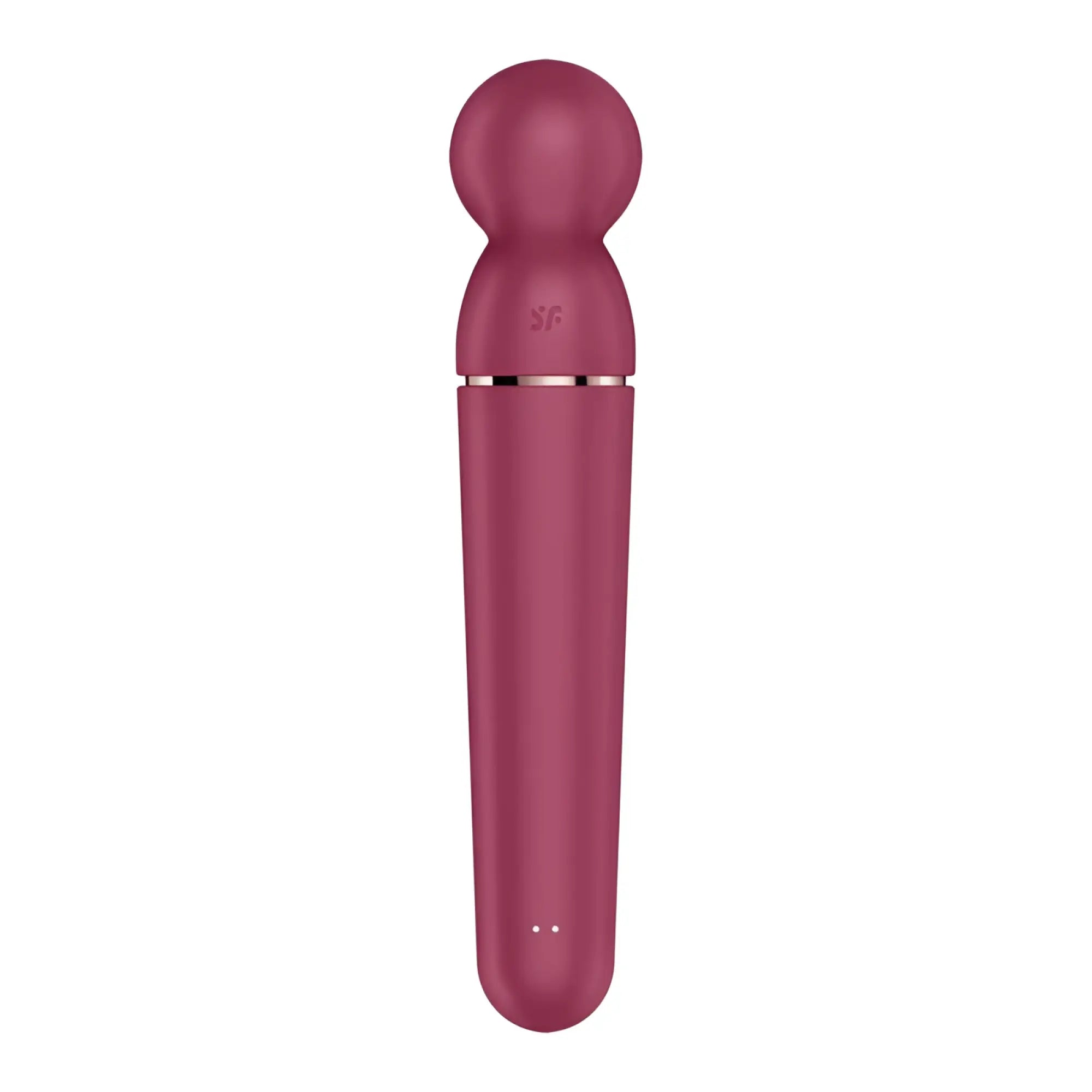 Satisfyer planet wand-er berry rose-pink personal pleasure device with matte finish and smooth rounded head