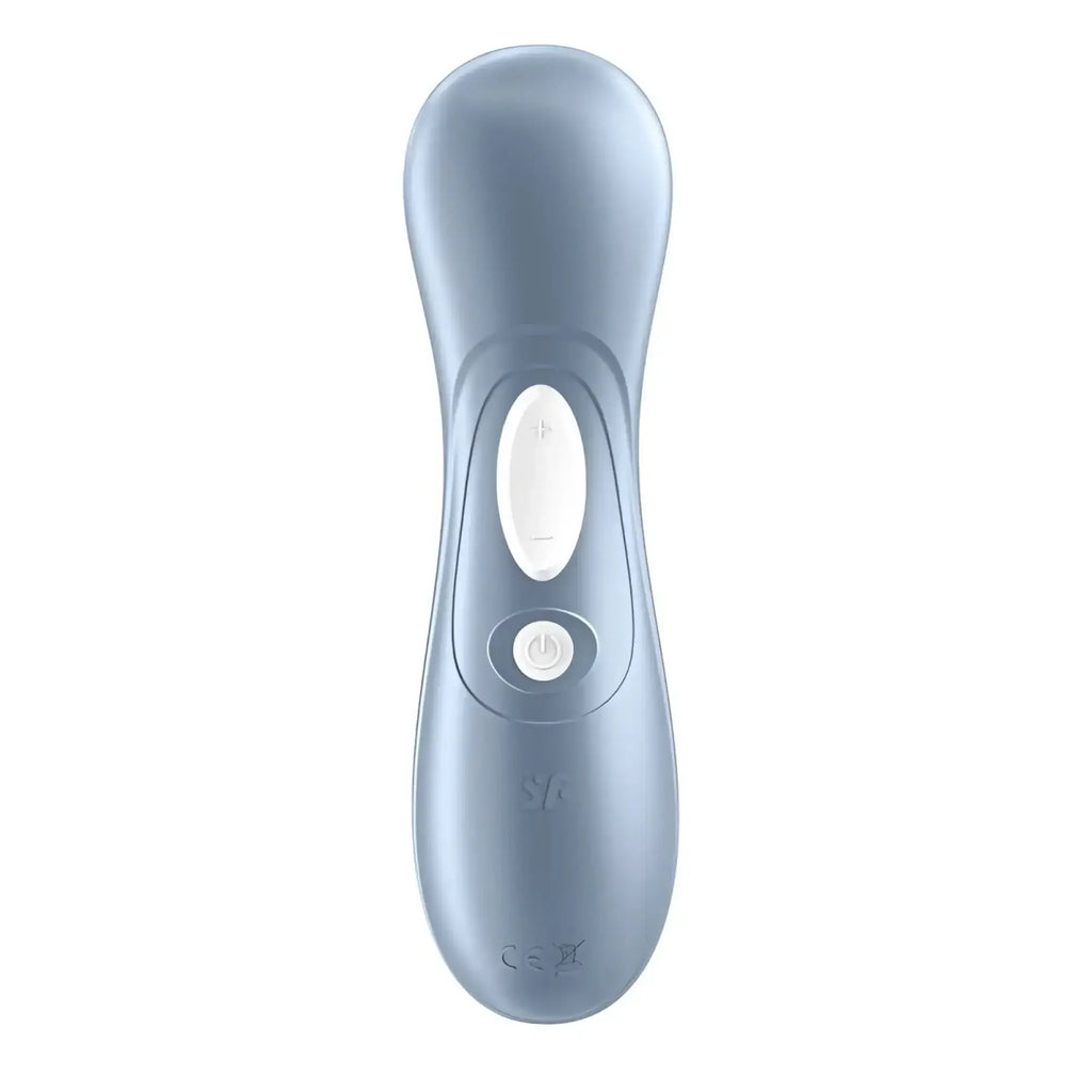 Satisfyer pro 2 g2 air pulse clitoral stimulator remote control in matte light blue silicone