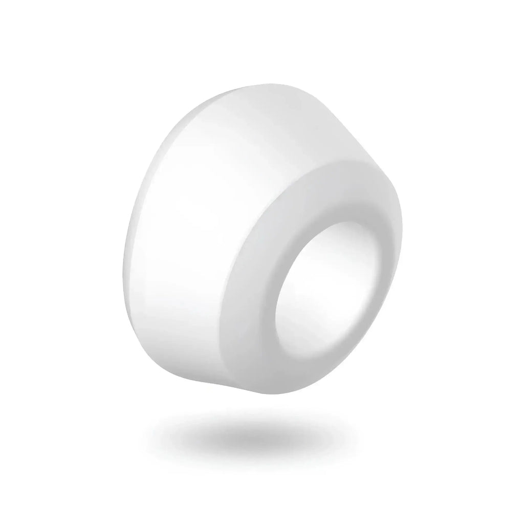 White smooth plastic bead with central hole featured in the Satisfyer Pro 2 G2 Air Pulse clitoral stimulator.
