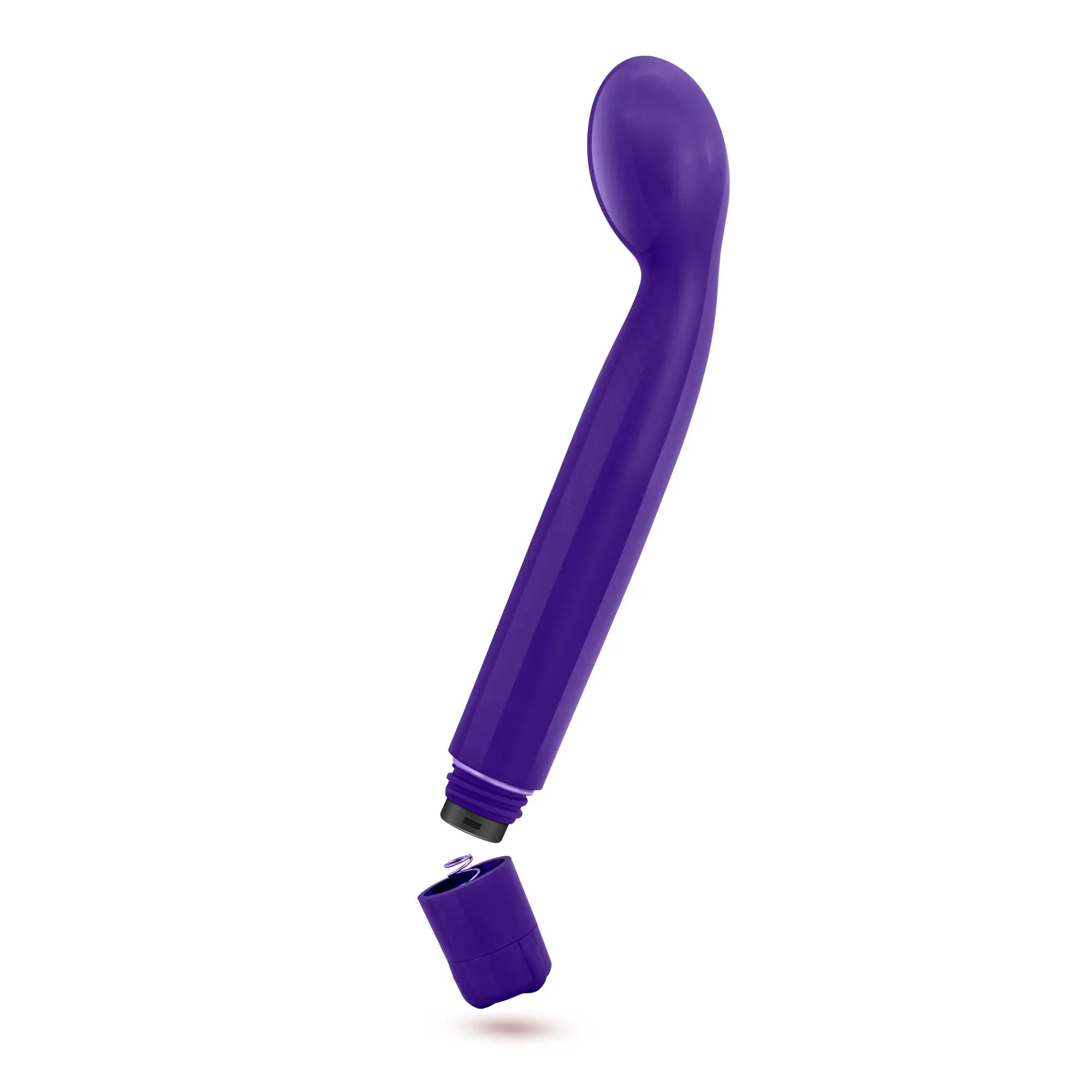 Sexy Things Sexy Things G Slim purple silicone vibratory wand with curved handle rounded head and detachable cap