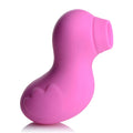 Pink silicone duck-shaped vibrator shegasm sucky ducky clitoral stimulator for targeted pleasure