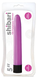 Purple shibari 10x pulsations vibrator 5 inches long with black base for precise and powerful stimulation