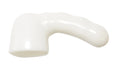 White glossy plastic cock ring with curved design and smooth surface from shibari shibari halo II collection