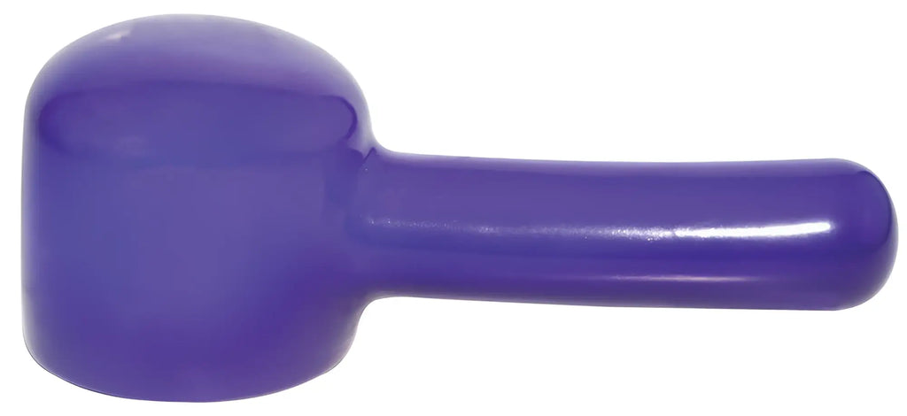 Purple silicone mallet with smooth rounded head and handle for shibari shibari linear use