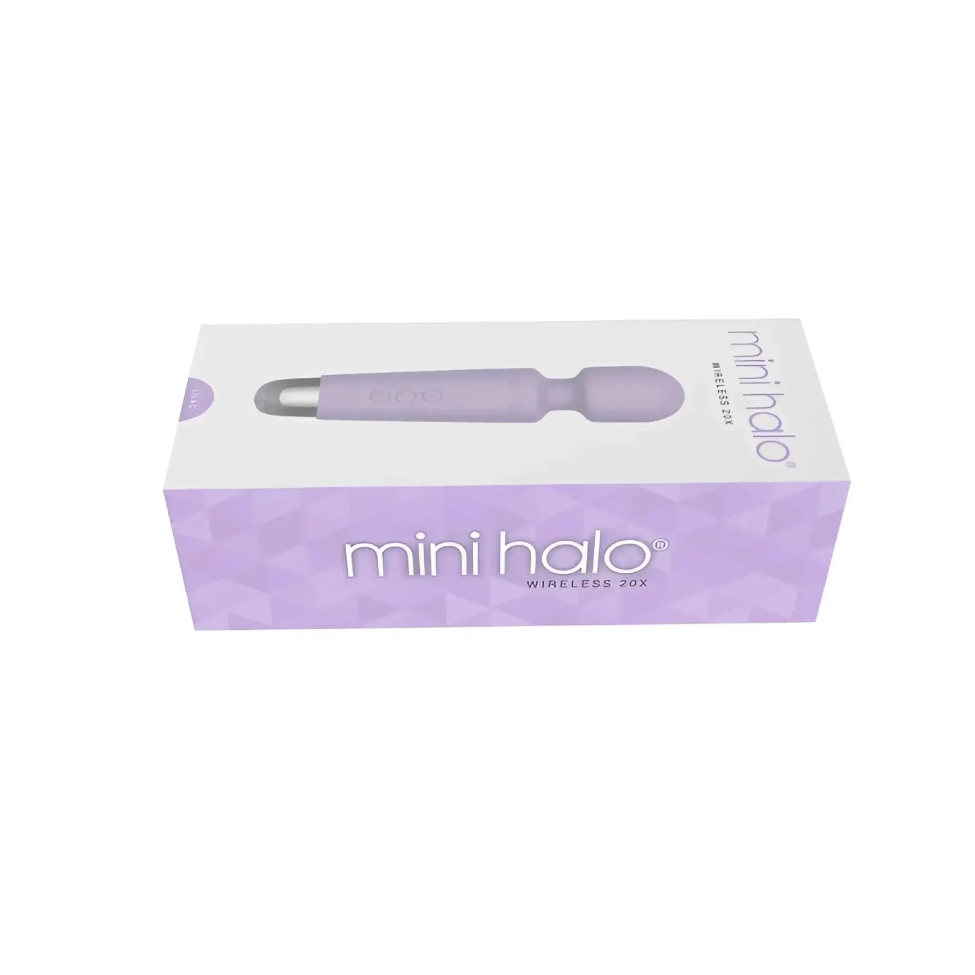 Shibari shibari mini wand halo 20x lilac purple wireless vibratory wand in sleek matte finish packaging