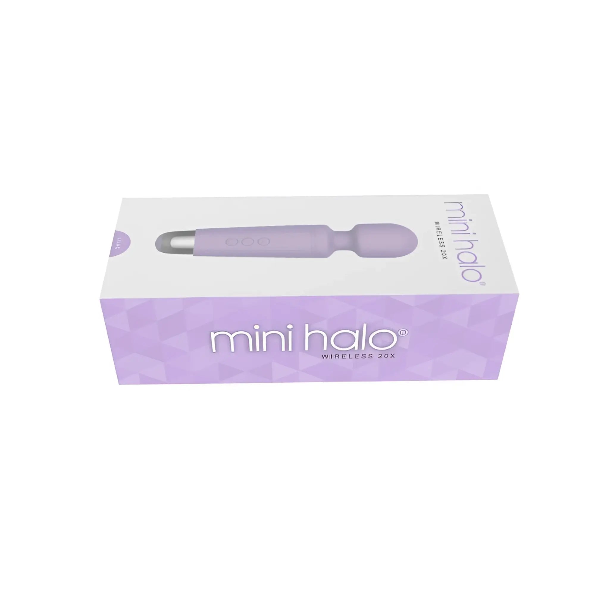 Shibari shibari mini wand halo 20x lilac purple wireless vibratory wand in sleek matte finish packaging