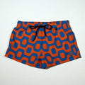 CA-RIO-CA ORANGE & BLUE PAVEMENT SHORTS - Italian Shorts