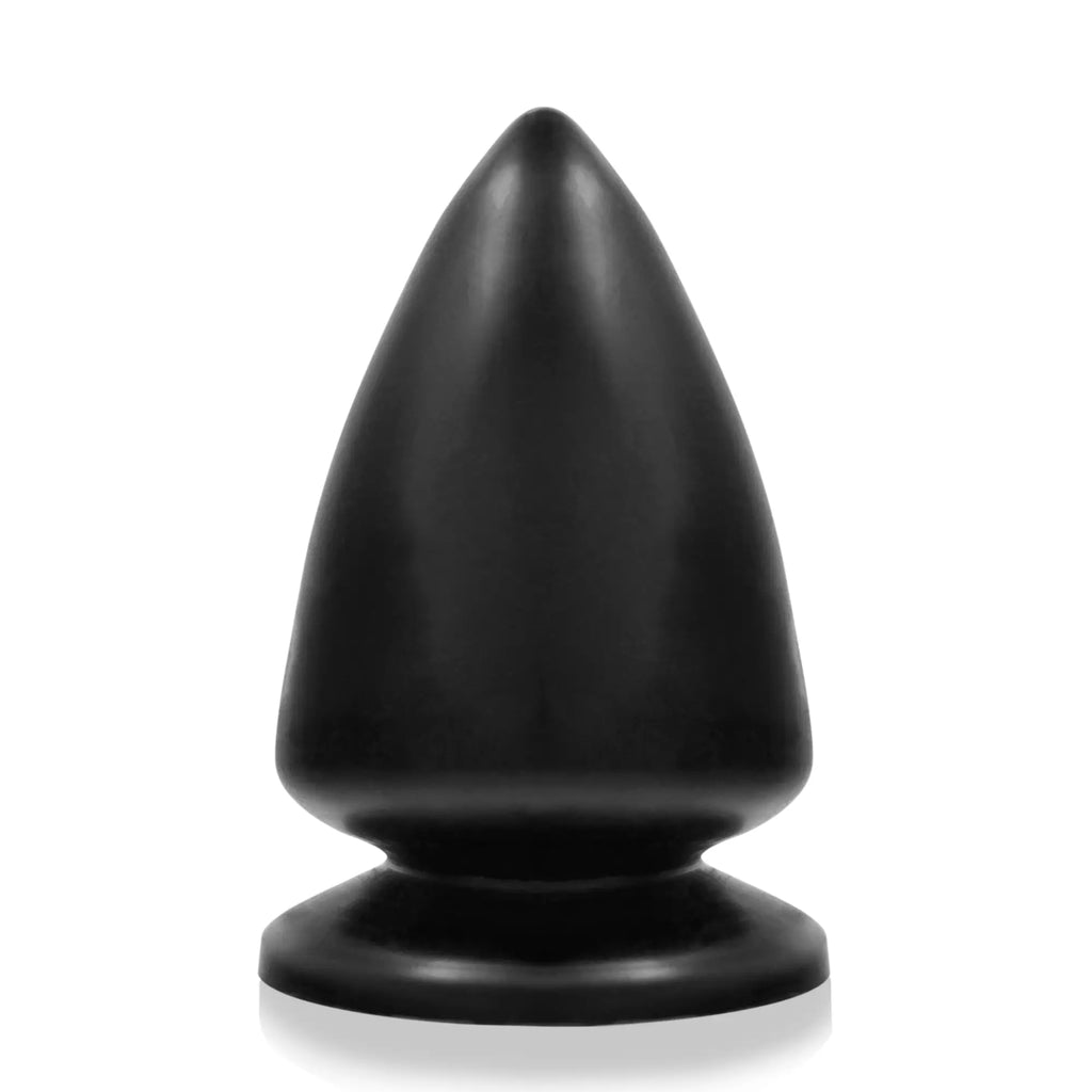 Si novelties butt plug xx large black smooth silicone tapered anal plug with rounded base