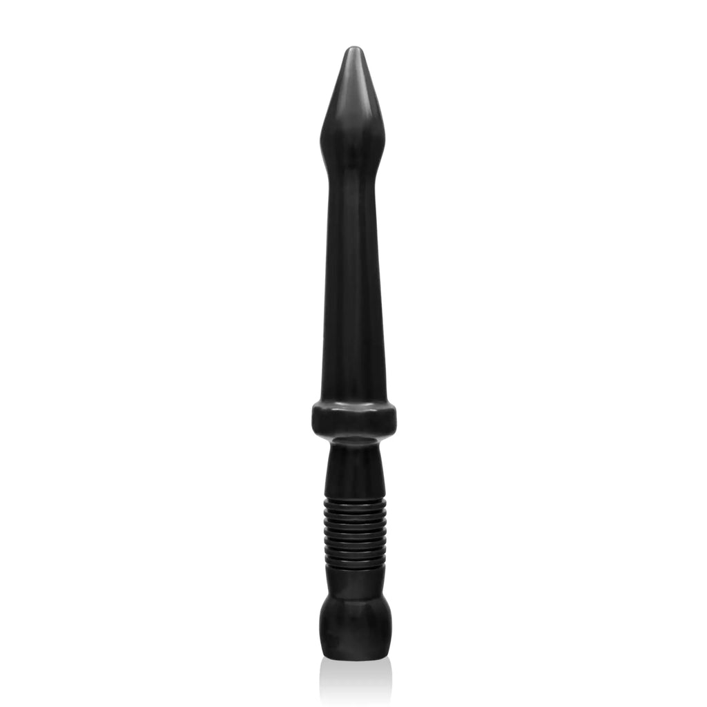 Si novelties deep end probe 38cm black sleek adult toy with tapered tip and textured grip section
