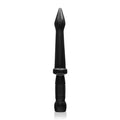 Si novelties deep end probe 38cm black sleek adult toy with tapered tip and textured grip section