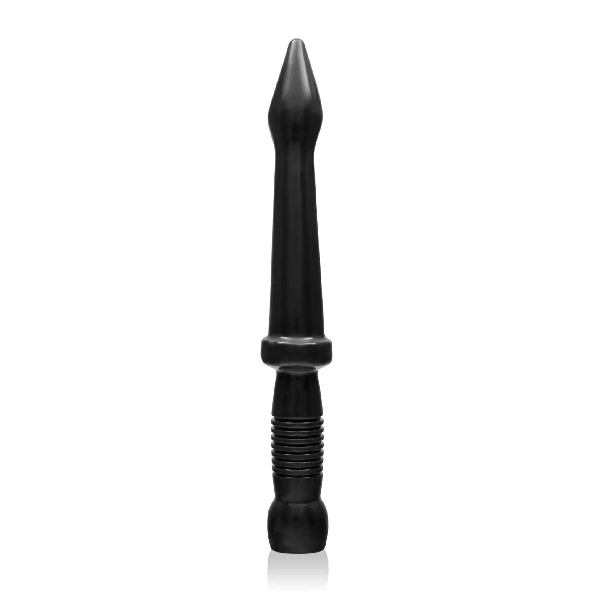 Si novelties deep end probe 38cm black sleek adult toy with tapered tip and textured grip section