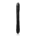 Black realistic silicone si novelties exxxtreme double dong 23in toy with textured surface and rounded ends