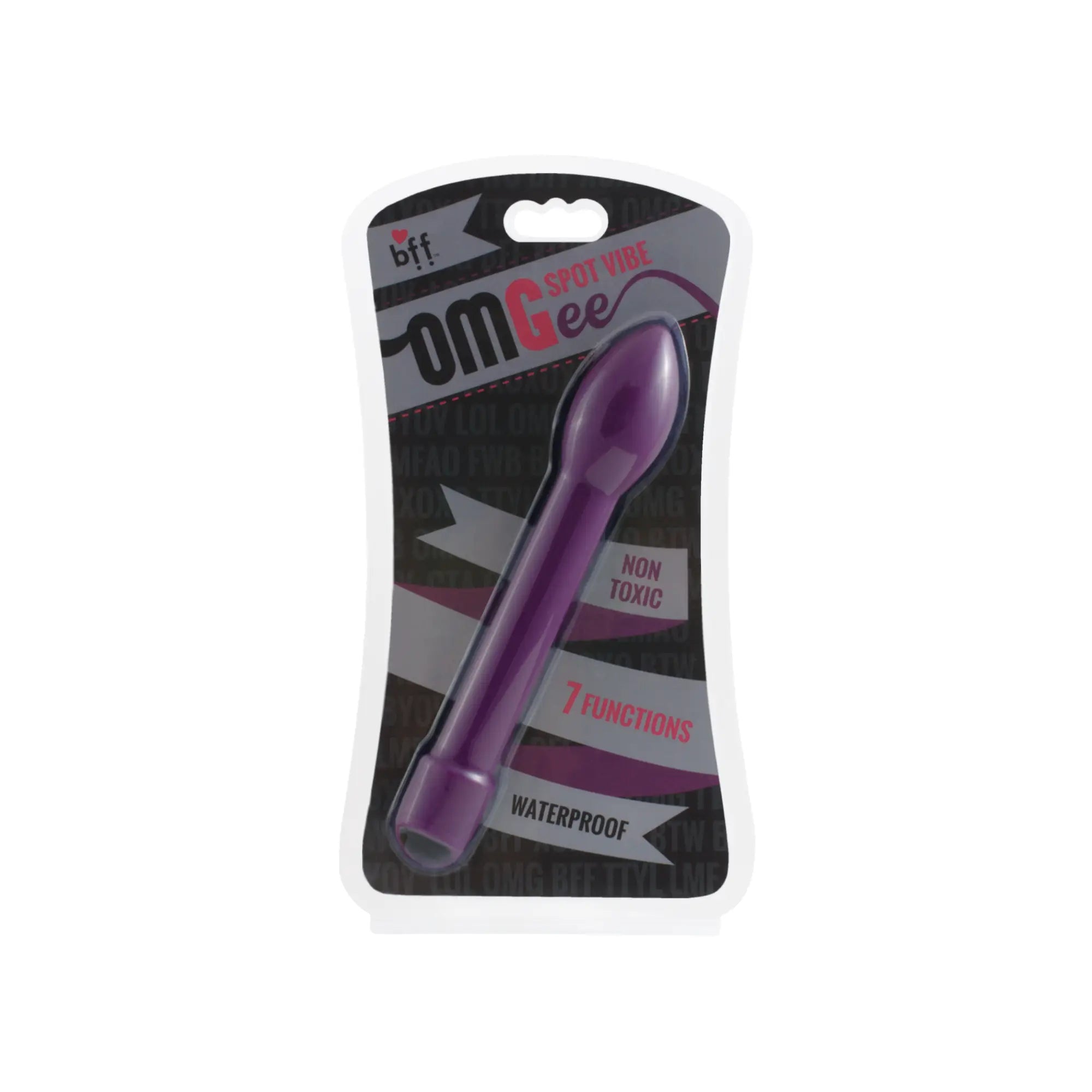 Purple bff omgee spot kite toy with sleek smooth design and glossy finish by Si Novelties OMGee Spot Vibe Purple