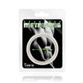Si novelties seamless metal cock ring 48mm silver colored in branded packaging made of durable metal