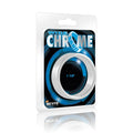 Si Novelties wide band chrome cock ring 48mm silver chrome plated with 1 7/8 inch diameter in branded blister pack