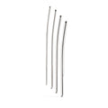 Set of four slender curved metal ear picks with polished silver finish from sinner single ended dilator trainer set 4 pc
